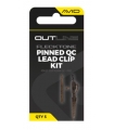 AVID CARP OUTLINE FLECKTONE PINNED QC LEAD CLIP KIT