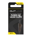 AVID CARP OUTLINE FLECKTONE FUSED QC LEAD CLIPS