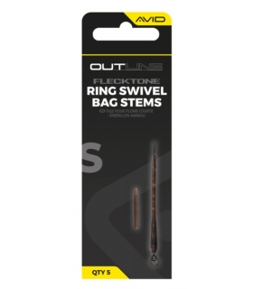 AVID CARP OUTLINE FLECTONE SHORT BAG STEMS RING SWIVEL SHORT