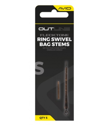AVID CARP OUTLINE FLECTONE SHORT BAG STEMS RING SWIVEL SHORT