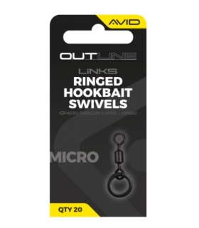 AVID CARP OUTLINE MICRO RINGED HOOKBAIT SWIVEL