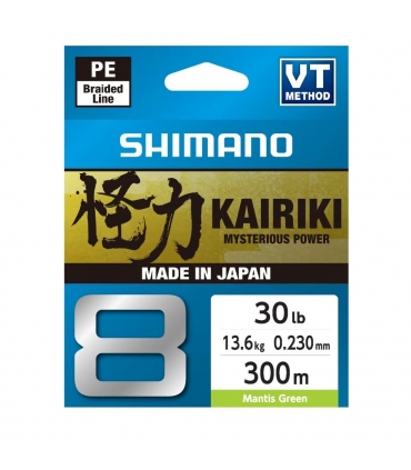 SHIMANO KAIRIKI X8 0.10MM 6.5KG 300M MANTIS GREEN