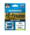 SHIMANO KAIRIKI X8 0.13MM 8.2KG 300M MANTIS GREEN