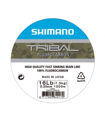 SHIMANO LINEA TRIBAL CARP FLUORO 1000MT 0.35MM 7.3KG CLEAR
