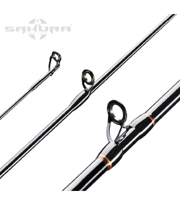 SAKURA COMBO CAÑA LUMERA CASTING 7'0"H FAST 10-42GR + CARRETE SK-CR CASTING 7.1:1 + TRENZADO 4X 100MT