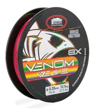 LINEAEFFE VENOM 8X BRAID MULTI COLOR 500MT 0.35MM