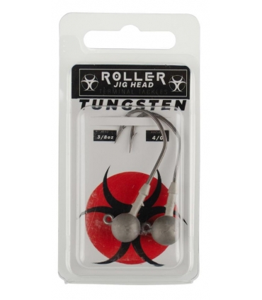 DETOUR TUNGSTEN ROLLER JIG HEAD 10.5GR 4/0 2PC