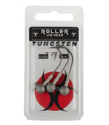 DETOUR TUNGSTEN ROLLER JIG HEAD 5.3GR 2/0 3PC