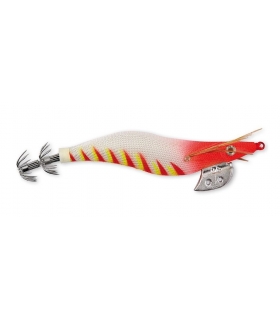 LINEAEFFE RED HEAD SQUID JIG 105MM TIGER WHITE 3.5