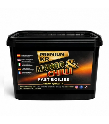 KROM QUALITY BOILIES SOLUBLES MANGO & CHILLI 20MM 5KG