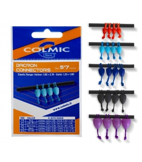 COLMIC DACRON CONNECTOR EXTRA LARGE NEGRO 4PC