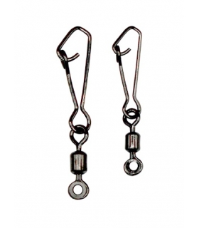 COLMIC ROLLING METAL BEAD HOOKED SNAP SIZE 8 6PK