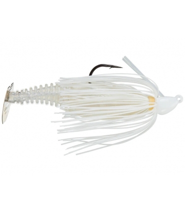 GAMBLER EZ SHAKER SWIM JIG WHITE SILVER TAIL 1/2OZ