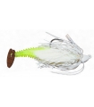 GAMBLER EZ SHAKER SWIM JIG WHITE CHARTREUSE SILVER TAIL 1/2OZ
