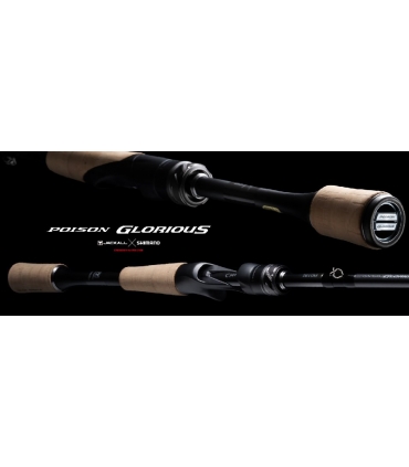 CAÑA JACKALL X SHIMANO POISON GLORIUS 6'8"MH FAST 3/16-1/2 OZ SPINNING 1+1 TRAMOS