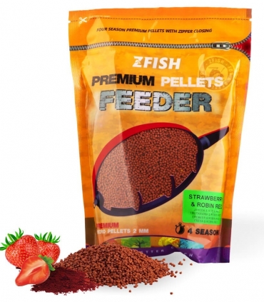 ZFISH MICRO PELLETS 2MM 700GR STRAWBERRY & ROBIN RED