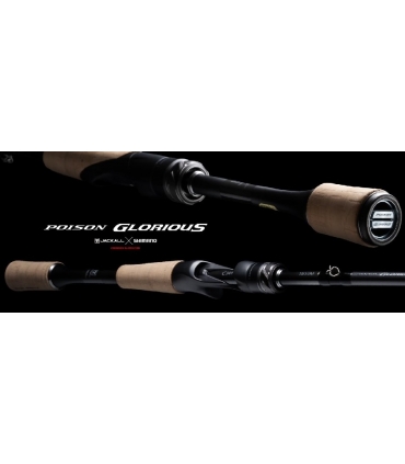 CAÑA JACKALL X SHIMANO POISON GLORIUS 6'11"H FAST 1/2-1 1/2 OZ CASTING 1+1 TRAMOS