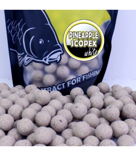 PRO ELITE BAITS BOILIES 20MM PINEAPPLE & SCOPEX WHITE 8KG