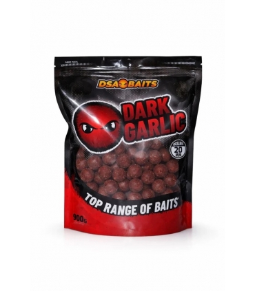 DSA BAITS BOILIES TOP RANGE DARK GARLIC 900GR