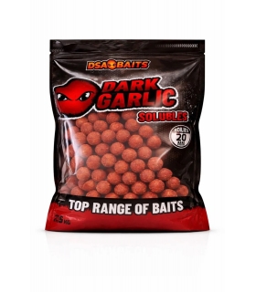 DSA BAITS BOILIES SOLUBLES TOP RANGE DARK GARLIC 2.5KG 20MM