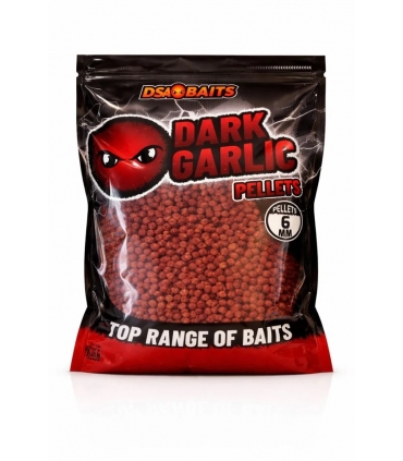 DSA BAITS PELLET TOP RANGE DARK GARLIC 6MM 1KG