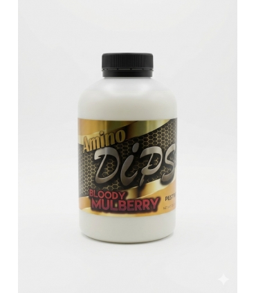 PRO ELITE BAITS ANIMO DIPS BLOODY MULBERRY WHITE 500ML
