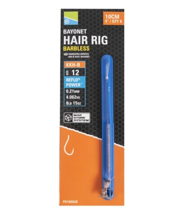 PRESTON INNOVATIONS KKH-B Nº16 BAYONET HAIR RIGS 4" 10CM