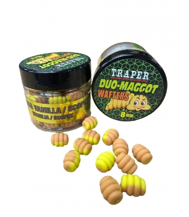 TRAPER DUO-MAGGOT WAFTERS 8MM VAINILLA SCOPEX