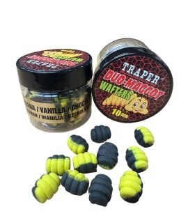 TRAPER DUO-MAGGOT WAFTERS 10MM BANANA VAINILLA CHOCOLATE