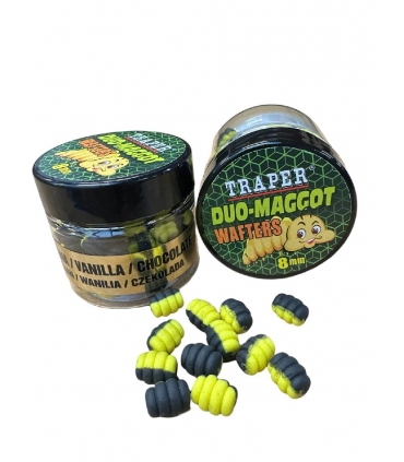 TRAPER DUO-MAGGOT WAFTERS 8MM BANANA VAINILLA CHOCOLATE