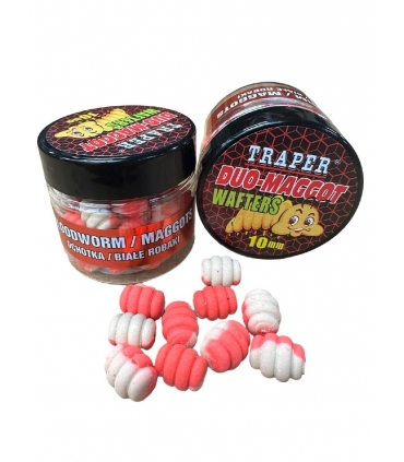 TRAPER DUO-MAGGOT WAFTERS 10MM BLOODWORM/MAGGOTS