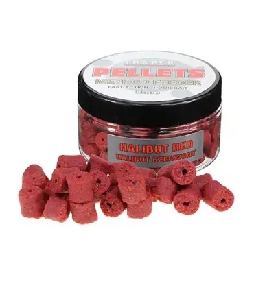 TRAPER PELLETS METHOD FEEDER FAST ACTION 8MM HALIBUT RED