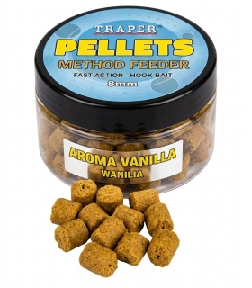 TRAPER PELLETS METHOD FEEDER FAST ACTION 8MM VAINILLA