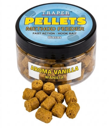 TRAPER PELLETS METHOD FEEDER FAST ACTION 8MM VAINILLA