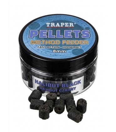 TRAPER PELLETS METHOD FEEDER FAST ACTION 8MM HALIBUT BLACK