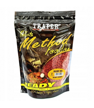 TRAPER PELLETS METHOD FEEDER READY 2MM 500GR HALIBUT RED