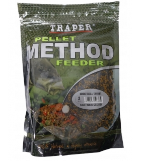 TRAPER PELLETS METHOD FEEDER 2MM 500GR BANANA VAINILLA CHOCOLATE