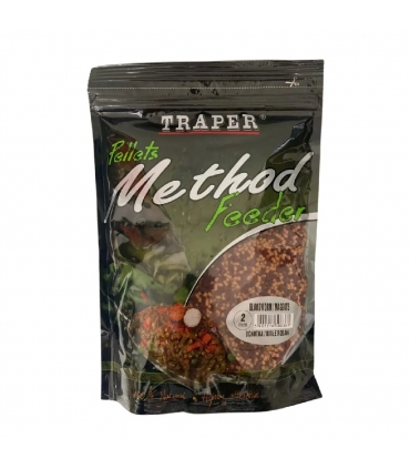 TRAPER PELLETS METHOD FEEDER 2MM 500GR BLOODWORM MAGGOTS