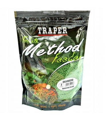 TRAPER PELLETS METHOD FEEDER 2MM 500GR GREEN MAZAPAN