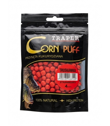 TRAPER CORN PUFF 4MM 20GR STRAWBERRY