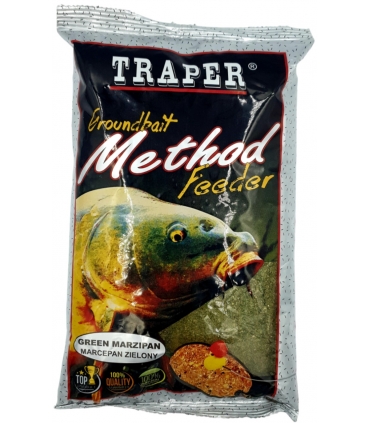 TRAPER GROUNDBAIT FEDEER 750GR GREEN MARZIPAN