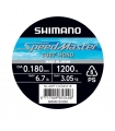 SHIMANO LINE SPEEDMASTER SURF 1200MT 0.18MM 3.05KG GREY