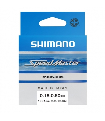 SHIMANO LINE SPEEDMASTER SURF TAPER LD 10X15MT 0.18-050MM ORANGE
