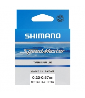 SHIMANO LINE SPEEDMASTER SURF TAPER LD 10X15M 0.20-0.57MM ORANGE