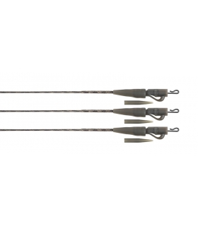 FOX EDGES NATURALS SUBMERGE LEAD CLIP LEADERS 30LB 3PCS
