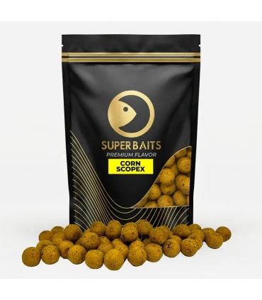 SUPERBAITS BOILIES 20MM 800GR CORN SCOPEX