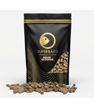 SUPERBAITS PELLETS 8MM 800GR SQUID OCTOPUS