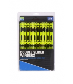 PRESTON DOUBLE SLIDER WINDERS 13CM YELLOW QTY 20