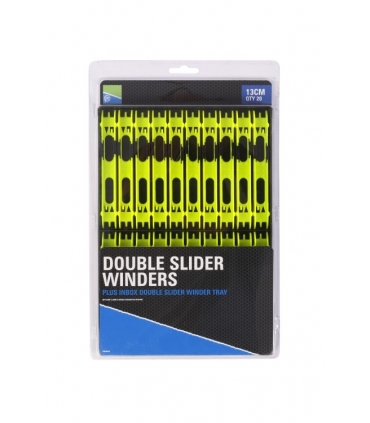 PRESTON DOUBLE SLIDER WINDERS 13CM YELLOW QTY 20