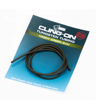 NASH CLING-ON TUNGSTEN TUBING GRAVEL GREEN 2MT